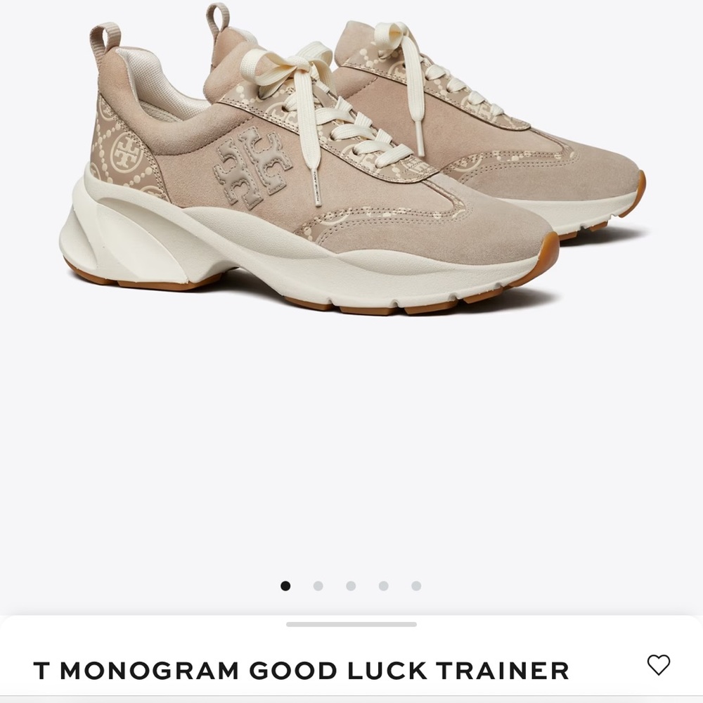 Tory Burch T monogram good luck trainer
